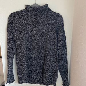 Mockneck marled sweater